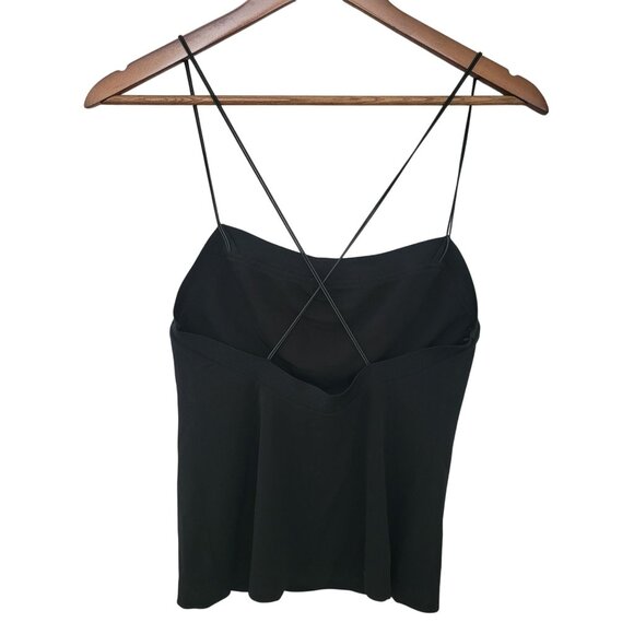 Alexander Wang Strappy Camisole Top Womens Size 0 Black Minimalist Classy - Picture 2 of 7